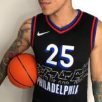 Camiseta Regata NBA Philadelphia 76ers Simmons 25 City Edition Nike - Imagem 6