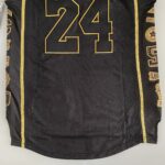 Camiseta Regata Basquete NBA Los Angeles Lakers Preta Mamba Negra - Black Mamba - 24 Kobe Bryant - 5x - Edição Comemorativa - Preta Dourada - Fios de Ouro - Adidas - Imagem 31
