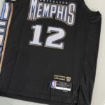 Camiseta Regata Basquete NBA Swingman Memphis Grizzlies Ja Morant 12 City Edition Preta 2023 Nike - Imagem 15