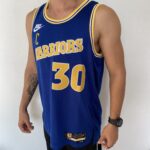 Camiseta Regata NBA Swingman Golden States Warriors Curry 30 Classic Edition Azul 2023 Nike - Imagem 7
