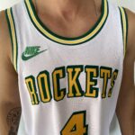 Camiseta Regata Basquete NBA Swingman Houston Rockets Green 4 Branca Classic Edition 2023 Nike - Imagem 6