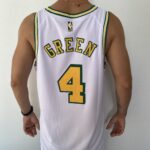 Camiseta Regata Basquete NBA Swingman Houston Rockets Green 4 Branca Classic Edition 2023 Nike - Imagem 10