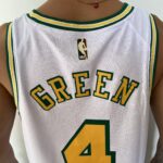 Camiseta Regata Basquete NBA Swingman Houston Rockets Green 4 Branca Classic Edition 2023 Nike - Imagem 11