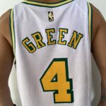 Camiseta Regata Basquete NBA Swingman Houston Rockets Green 4 Branca Classic Edition 2023 Nike - Imagem 13