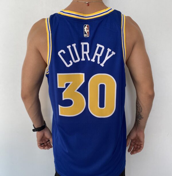 Camiseta Regata NBA Swingman Golden States Warriors Curry 30 Classic Edition Azul 2023 Nike - Imagem 10