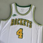 Camiseta Regata Basquete NBA Swingman Houston Rockets Green 4 Branca Classic Edition 2023 Nike - Imagem 14