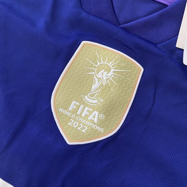Camisa Seleção Argentina Away - Campeão Mundial - (2) Patch Copa do Mundo Catar - 3 Estrelas - Messi 10 - 2023 Adidas - Versão Torcedor - Imagem 4
