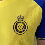 Camisa Al Nassr Home Versão Torcedor Cristiano Ronaldo 7 CR7 2023 Duneus Amarela - Imagem 3