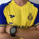 Camisa Al Nassr Home Versão Torcedor Cristiano Ronaldo 7 CR7 2023 Duneus Amarela - Imagem 6