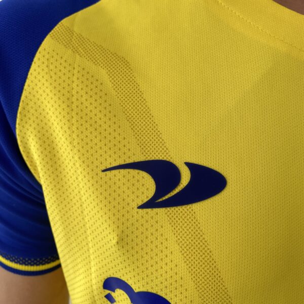 Camisa Al Nassr Home Versão Torcedor Cristiano Ronaldo 7 CR7 2023 Duneus Amarela - Imagem 4