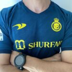 Camisa Al Nassr Away Versão Jogador Cristiano Ronaldo 7 CR7 2023 Duneus Verde - Imagem 4