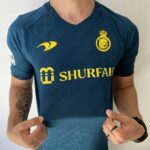 Camisa Al Nassr Away Versão Jogador Cristiano Ronaldo 7 CR7 2023 Duneus Verde - Imagem 7