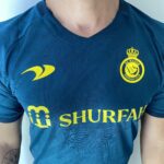 Camisa Al Nassr Away Versão Jogador Cristiano Ronaldo 7 CR7 2023 Duneus Verde - Imagem 8