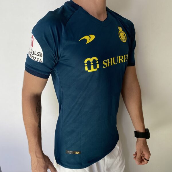 2023-04-19 14.15 (1) Camisa Al Nassr Away Versão Jogador Cristiano Ronaldo 7 CR7 2023 Duneus Verde - Imagem 11