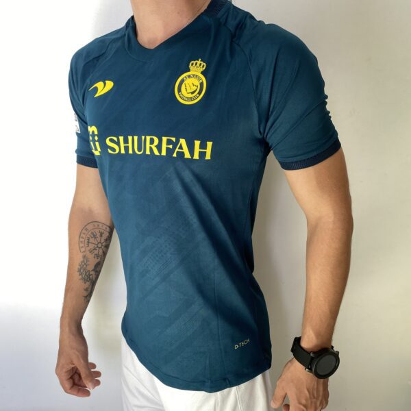 2023-04-19 14.15 Camisa Al Nassr Away Versão Jogador Cristiano Ronaldo 7 CR7 2023 Duneus Verde - Imagem 12