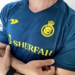 Camisa Al Nassr Away Versão Jogador Cristiano Ronaldo 7 CR7 2023 Duneus Verde - Imagem 13