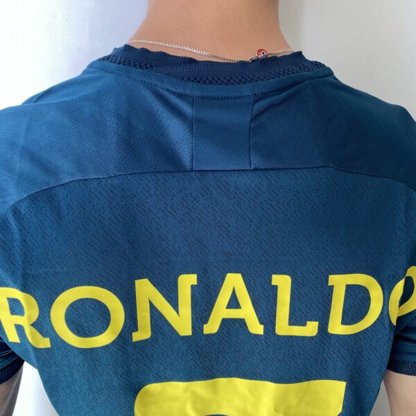 2023-04-19 14.24 (3) Camisa Al Nassr Away Versão Jogador Cristiano Ronaldo 7 CR7 2023 Duneus Verde - Imagem 18
