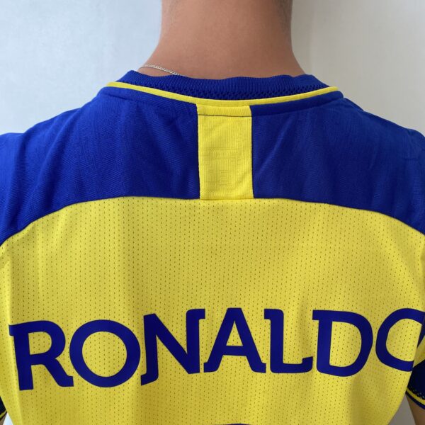 2023-04-19 16.40 (3) Camisa Al Nassr Home Versão Jogador Cristiano Ronaldo 7 CR7 2023 Duneus Amarela - Imagem 19
