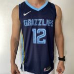 Camiseta Regata NBA Swingman Memphis Grizzlies Ja Morant 12 Icon Edition Azul 2022 Nike