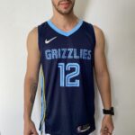 Camiseta Regata NBA Swingman Memphis Grizzlies Ja Morant 12 Icon Edition Azul 2022 Nike - Imagem 5