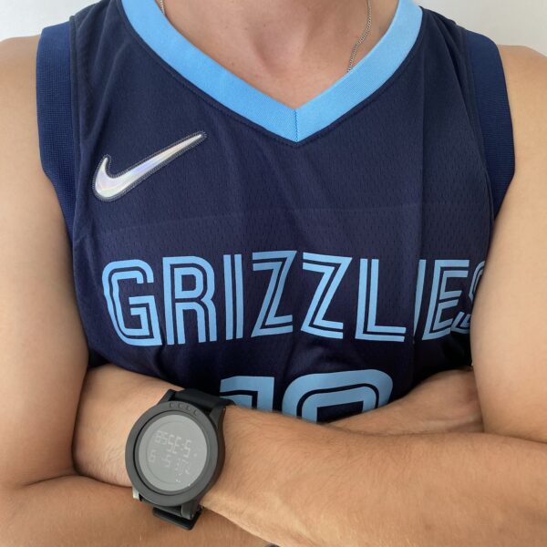 Camiseta Regata NBA Swingman Memphis Grizzlies Ja Morant 12 Icon Edition Azul 2022 Nike - Imagem 4