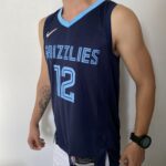 Camiseta Regata NBA Swingman Memphis Grizzlies Ja Morant 12 Icon Edition Azul 2022 Nike - Imagem 6
