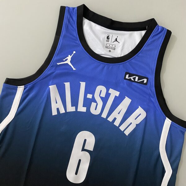 Camiseta Regata Basquete NBA All-Star Game "Team LeBron" Statement Edition LeBron James 6 2023 Azul Nike - Imagem 16