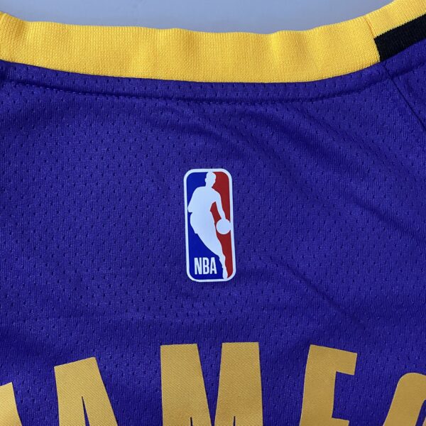 Camiseta Regata Basquete NBA Swingman Los Angeles Lakers LeBron James 6 Statement Edition Roxa 2023 Jordan - Imagem 15