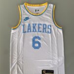 Camiseta Regata Basquete NBA Los Angeles Lakers LeBron James 6 Classic Edition Branca 2023 Nike - Imagem 21