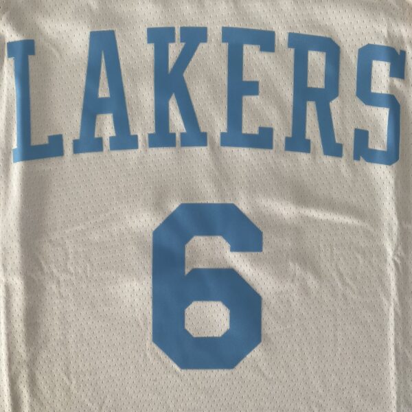 Camiseta Regata Basquete NBA Los Angeles Lakers LeBron James 6 Classic Edition Branca 2023 Nike - Imagem 22