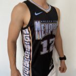 Camiseta Regata Basquete NBA Swingman Memphis Grizzlies Ja Morant 12 City Edition Preta 2023 Nike - Imagem 7