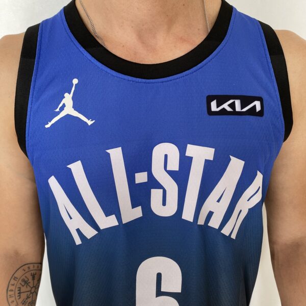 Camiseta Regata Basquete NBA All-Star Game "Team LeBron" Statement Edition LeBron James 6 2023 Azul Nike - Imagem 2