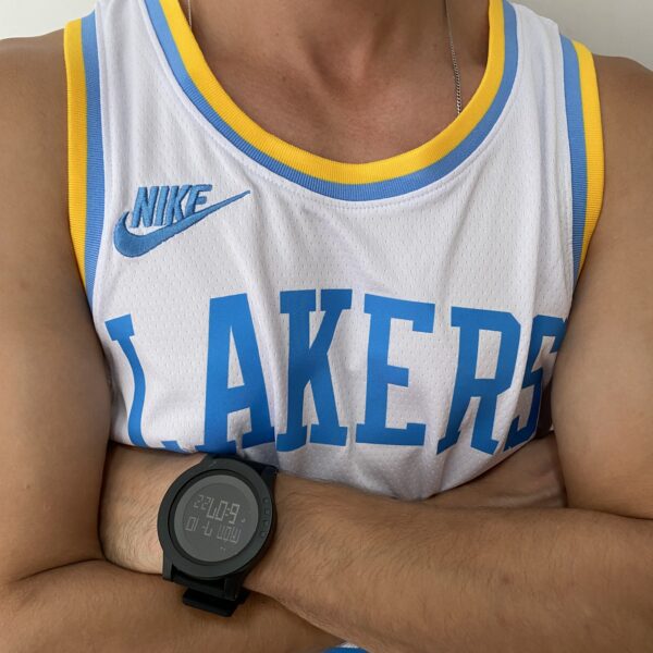 Camiseta Regata Basquete NBA Los Angeles Lakers LeBron James 6 Classic Edition Branca 2023 Nike - Imagem 5