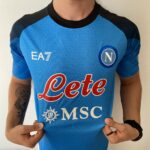 Camisa Napoli Home 2023 Jogador Azul EA7 Armani - Imagem 5