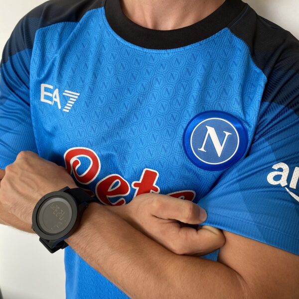 Camisa Napoli Home 2023 Jogador Azul EA7 Armani - Imagem 9