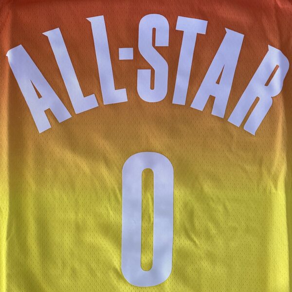 Camiseta Regata Basquete NBA All-Star Game "Team Giannis" Statement Edition Jayson Tatum 0 2023 Laranja Jordan - Imagem 23