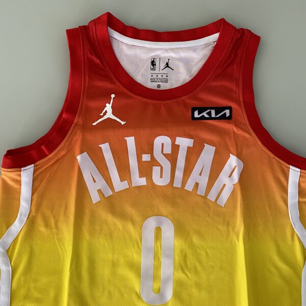 Camiseta Regata Basquete NBA All-Star Game "Team Giannis" Statement Edition Jayson Tatum 0 2023 Laranja Jordan - Imagem 24