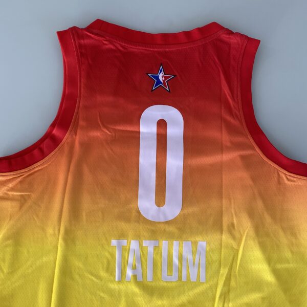 Camiseta Regata Basquete NBA All-Star Game "Team Giannis" Statement Edition Jayson Tatum 0 2023 Laranja Jordan - Imagem 26