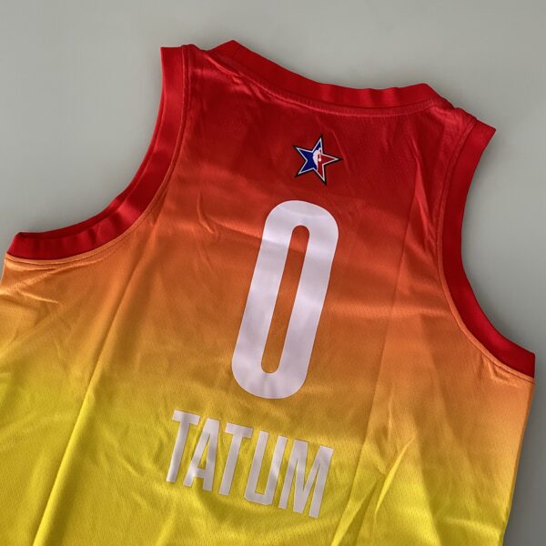 Camiseta Regata Basquete NBA All-Star Game "Team Giannis" Statement Edition Jayson Tatum 0 2023 Laranja Jordan - Imagem 27