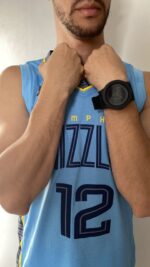 Camiseta Regata Basquete NBA Swingman Memphis Grizzlies Ja Morant 12 Statement Edition Azul 2023 Jordan - Imagem 13