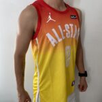 Camiseta Regata Basquete NBA All-Star Game "Team Giannis" Statement Edition Jayson Tatum 0 2023 Laranja Jordan - Imagem 7