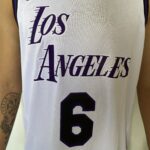 Camiseta Regata NBA Los Angeles Lakers LeBron James 23 City Edition Nike - Imagem 4