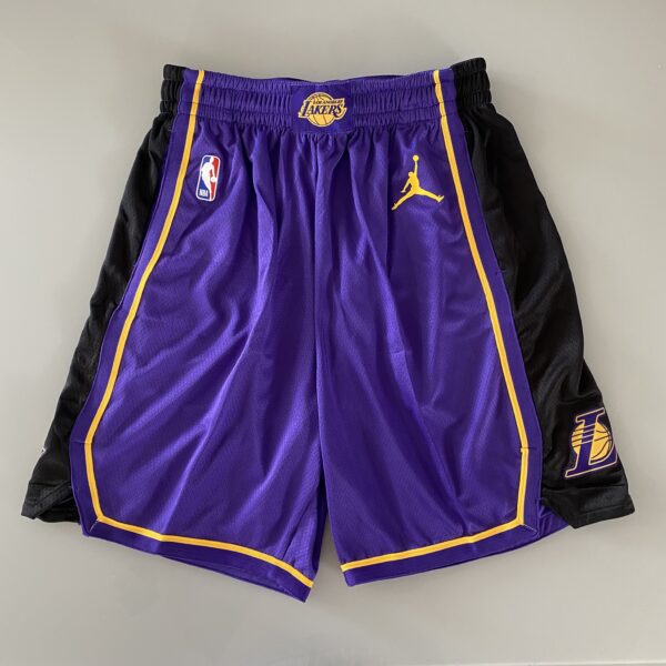 Short Bermuda NBA Los Angeles Lakers Statement Edition Roxa 2023 Jordan - Imagem 14