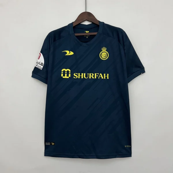 MWOQKDKOPQOPDQ Camisa Al Nassr Away Versão Torcedor Cristiano Ronaldo 7 CR7 2023 Duneus Verde - Imagem 1