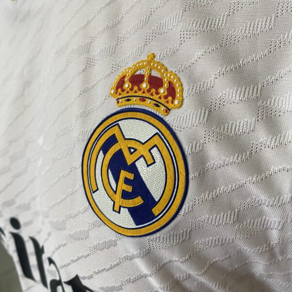 Camisa Real Madrid Home Versão Jogador 2024 Adidas Branca - Imagem 3