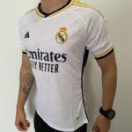 Camisa Real Madrid Home Versão Jogador 2024 Adidas Branca - Imagem 8