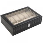Porta Relógios Caixa Estojo Para 10 Relógios Luxo
