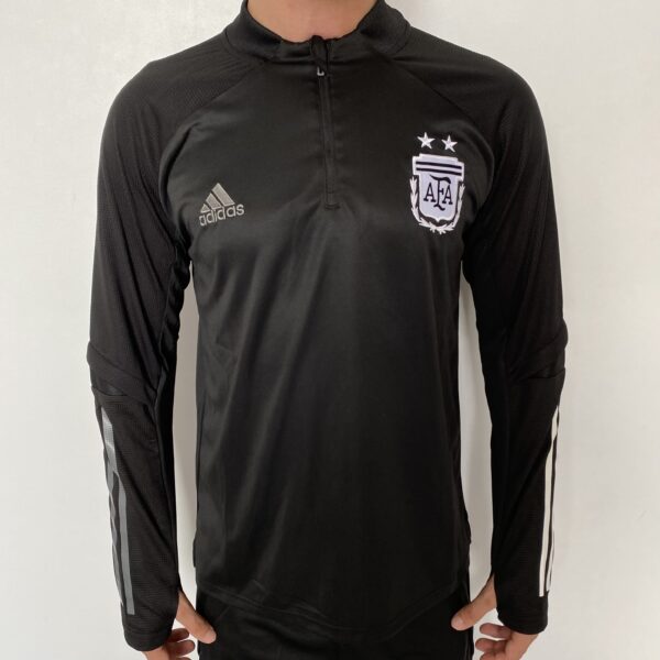 2023-07-19 13.55.33 Casaco Jaqueta Blusão Treino Seleção Argentina 2024 Preto Adidas - Imagem 1