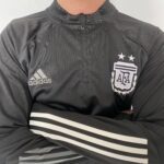 Casaco Jaqueta Blusão Treino Seleção Argentina 2024 Preto Adidas - Imagem 5