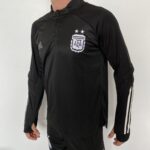 Casaco Jaqueta Blusão Treino Seleção Argentina 2024 Preto Adidas - Imagem 6